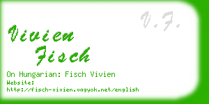 vivien fisch business card